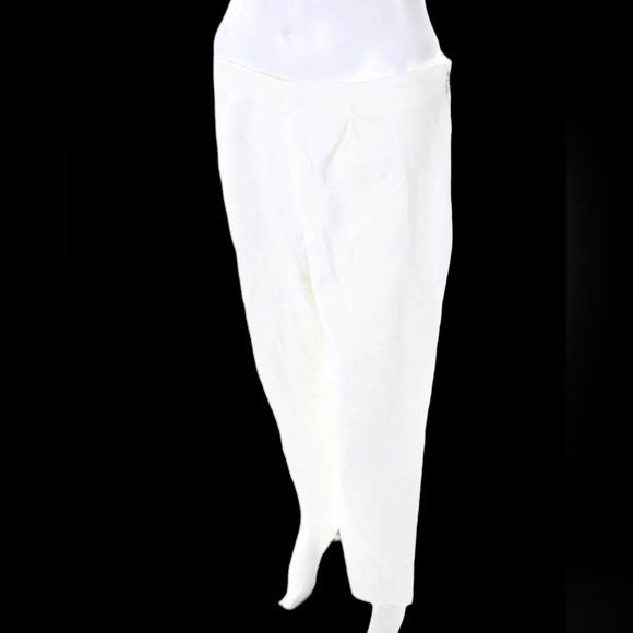Piazza Sempione White Cropped Midrise Cropped Dress PantsSee Measureme…